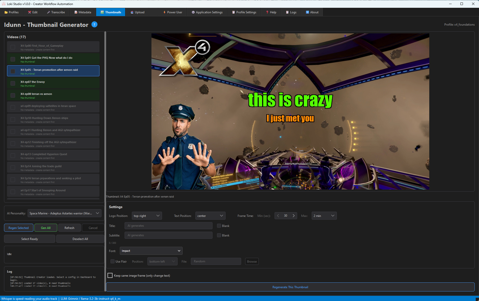 Freyja Thumbnail Creator